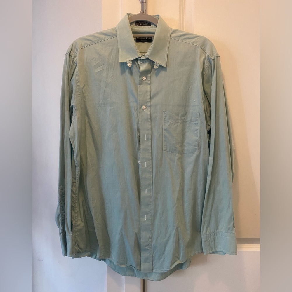 Green Christian Dior Monsieur Button Down